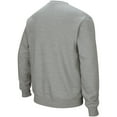 thumbnail image 2 of Men's Colosseum Heather Gray Miami Hurricanes Arch & Logo Crew Neck Sweatshirt, 2 of 4