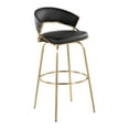 thumbnail image 4 of LumiSource Jie 30" Fixed-Height Barstool - Set of 2, 4 of 6
