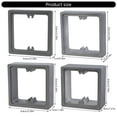 thumbnail image 5 of YIEMEEN 2Pcs Black Plastic Light Switches Cover Plates Self Adhesive Square Shape Wall Switches Stickers for Home Decoration, 5 of 13
