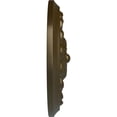 thumbnail image 4 of Ekena Millwork 12 1/4"OD x 2 1/4"P Flower Spiral Ceiling Medallion (Fits Canopies up to 2"), Hand-Painted Brass, 4 of 8
