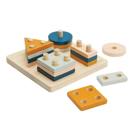 PlanToys Geometric Sorting Board - Orchard