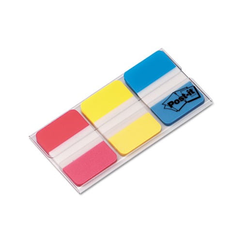 1 Tabs 1/5-Cut Tabs, Assorted Primary Colors, 1" Wide, 66/Pack