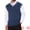 Navy Blue, variant on DARING DIVA Men's Solid Color V-Neck Sleeveless Cable Knitted Sweater Vest M Navy Blue