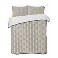 thumbnail image 2 of Beige Anchor Nautical Twin XL Size Down Alternative Comforter, Lightweight Comforter Quilt Bedding Set with Pillow Shams Coastal Ocean Blue Striped All Seasons Bed Comforter Duvet Insert 68"x98", 2 of 7