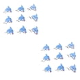 thumbnail image 1 of bedienty 50 Pieces Wooden Button Rough Surface Widely Applicable Fasteners Fish-shaped Shank Buttons Embroidery Sewing Supplies Sky Blue 2Set, 1 of 6