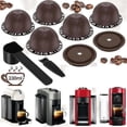 thumbnail image 3 of 5Pcs Reusable Vertuo Pods for Machine, Coffee Capsule with 2 Silicone Lids 1 Spoon and Brush, (150Ml), 3 of 5