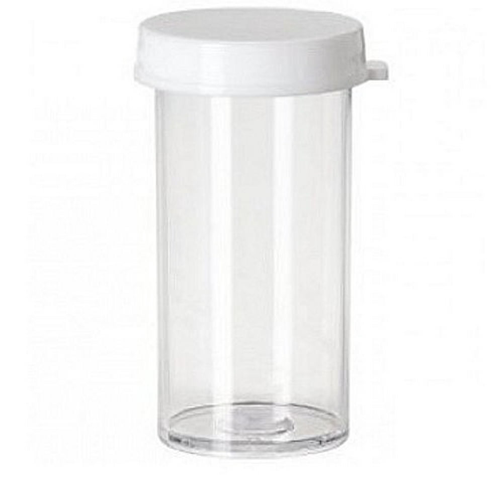 Plastic Vials with Caps Plastic Vial with Snap Lids, 3 Dram for