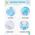 thumbnail image 6 of GYRATEDREAM Girls One Piece Swimsuits Printed Bathing Suit for Kids Adjustable Straps Swimwear 7-13 Years, 6 of 6