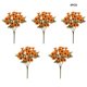 thumbnail image 5 of Yuarrent 5 piezas de flores artificiales cabezas de plantas falsas flores de seda de crisantemo hogar Hotel Oficina jardín accesorios de fotografía Decoración naranja otoñal Yuarrent HA084594-08, 5 of 6