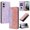 Pink, variant on Leather For Samsung Galaxy S26 Edge 5G 6.7-inch Case , RFID Blocking,Flip Color blocking Wallet Leather Case With Card Holder Magnetic Closure Shockproof Kickstand Protective Phone Cases Cover