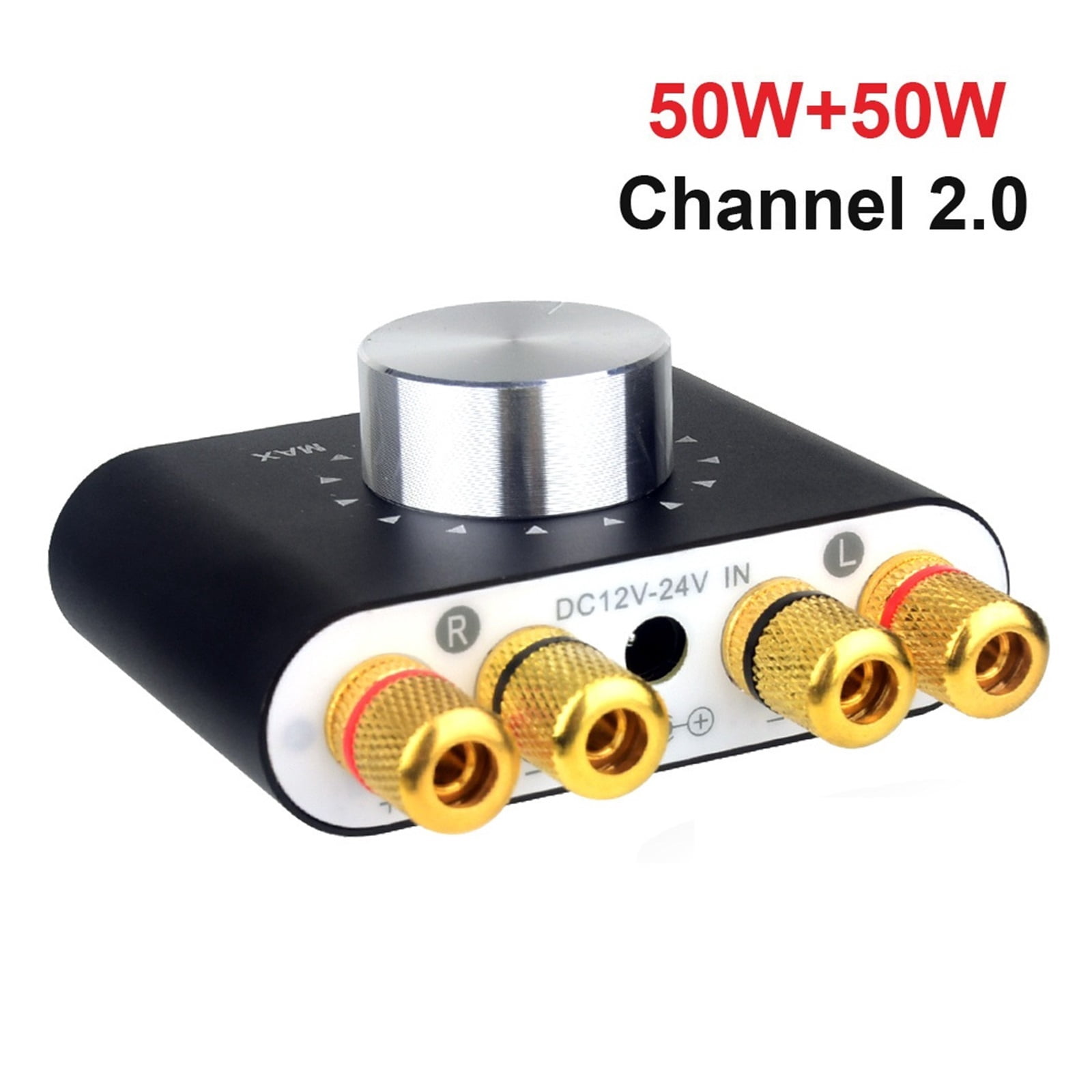 Digital Amplifier Hifi Stereo Home Receiver Power AMP Bluetooth 5.0 Sound Amplifiers ,Bass & Treble Control