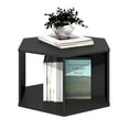 thumbnail image 5 of Furinno Modern Hexagonal Coffee Table with Open Storage in Americano, 5 of 5