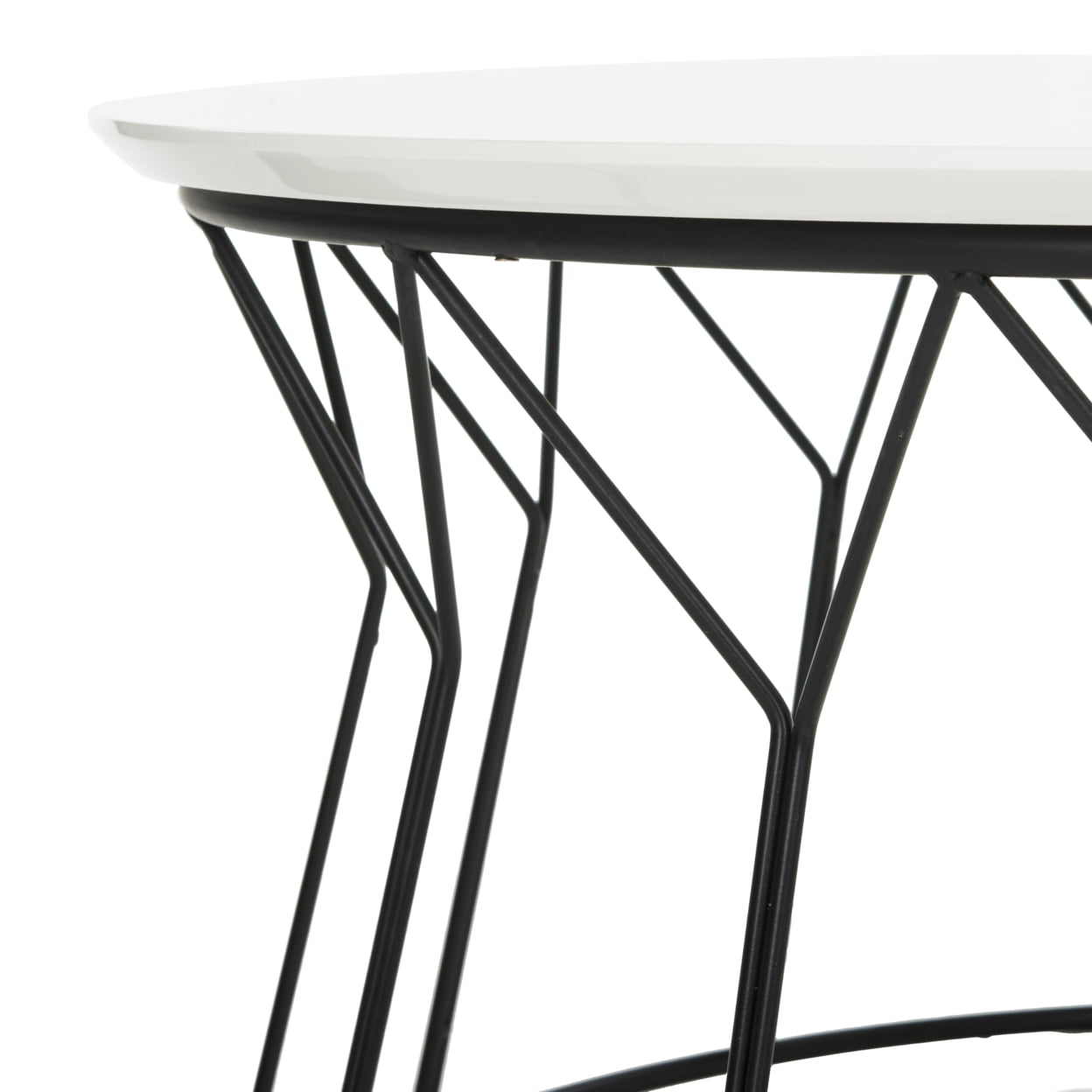 SAFAVIEH Deion Retro Mid-Century Lacquer Coffee Table, White