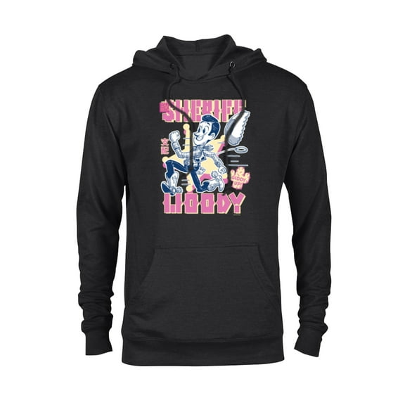 Disney and Pixar’s Toy Story Sheriff Woody Giddy Up - Pullover Hoodie for Adults - Customized-Black