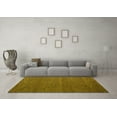thumbnail image 3 of Ahgly Company Indoor Round Abstract Yellow Modern Area Rugs, 8' Round, 3 of 4