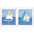 thumbnail image 2 of Sailboats POSTCARD RATE USPS Postage Stamps Sheet of 20 US Postal First Class Water Ocean Outdoor Lake Summer Sailing Celebration Anniversary (20 Stamps), 2 of 7