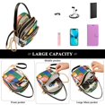 thumbnail image 5 of FORMRS Crossbody Bag for Women Quilted Travel Shoulder Cell Phone Purse with Chain Strap Handbag, Abstract Plants, 5 of 7