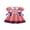 Red-Star, variant on BemeyourBBs Toddler Baby Girl 4th of July Dress Outfit Little Baby Girl Patriot Independence Day Summer Dress Cute Star American Flag Embroidery Puff Short Sleeve Doll Collar Striped Bow Decor Dress
