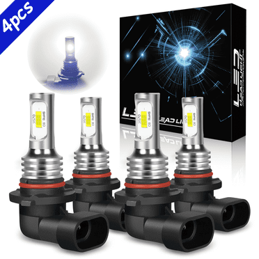 OBNDVU 9005 9006 Led Headlight Bulbs for Jeep Grand Cherokee 2005-2010 high/low beam white