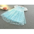 thumbnail image 4 of WIBACKER 1-6Y Girls Snow Princess Costumes Dresses with Cape Kids Fancy Dress Up for Halloween Party Cosplay Christmas, 4 of 11