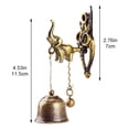 thumbnail image 3 of vlrwzc Vintage Metal Doorbell Retro Animal Magnetic Suction Wind Chimes Door Decoration for Shopkeepers, Wall Door Ornaments for Indoor Outdoor Decoration, 3 of 7