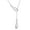 Silver, variant on YIEMEEN Minimalist Multiple Layer Necklace Alloy Pendant Chain Adjustable Length For Everyday Elegant