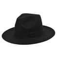 thumbnail image 4 of Sombrero ranchero retro LIUYMXG fieltro negro, 4 of 4