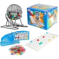 thumbnail image 1 of Classic Bingo Game Kit, Metal Cage with Reusable Cards and Marker Chips, 1 of 8