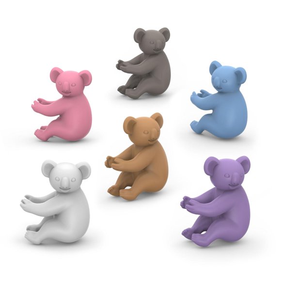 Marcadores de bebidas Social Climbers Koala 6pzas Fred & Friends Multicolor