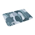 thumbnail image 2 of XMXT Non-Slip Polyester Bathroom Rugs Kitchen Door Mat, Cactus Hand Painted Blue Machine Washable Bath Mats Rug for Kitchen Shower Bathtub Decor, 15.7 x 23.6 inches, 2 of 9