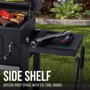 Expert Grill Charcoal Grill, 24 Inch Heavy Duty Charcoal Grill with Wheels, Black