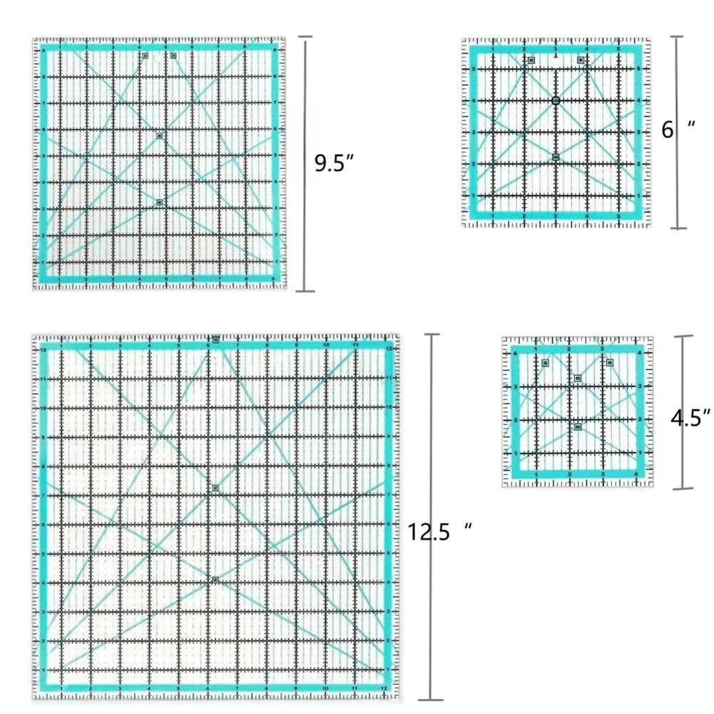 无 Acrylic Quilting Ruler (6 Piece Pack)
