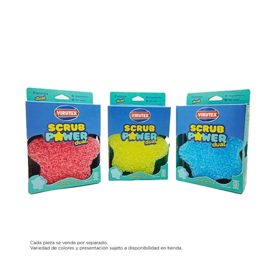 Esponja Dual Virutex Scrub Power 1 pieza