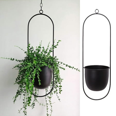 

Creative hanging wrought iron flowerpot hydroponic plant flower aerial pendant Sales Today Clearance