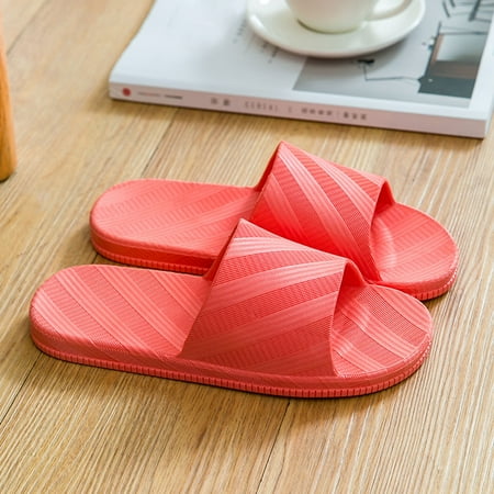 

Aayomet Winter Slippers For Women Womens Bathroom Shower Slippers Indoor Home Beach Non Slip Sandal RD2 7.5