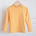 thumbnail image 2 of Girls Fashion Tops Girls Thermal Shirt Yellow Long Sleeve T Shirts Girls Crewneck Tees Fall Tops Girl Clothes Size 6-7 Years, 2 of 3
