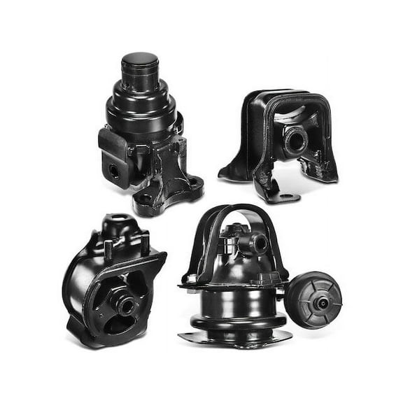 Engine Mount and Transmission Mount Kit 4 - Compatible with 1994 - 1997 Honda Accord 2.2L 4-Cylinder - Autopart Premium