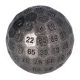 thumbnail image 3 of Polyhedral Metal Dice Exquisite Heavy 100 Sided Role Playing Dice for Table Board Game 2in Diameter Copper, 3 of 4