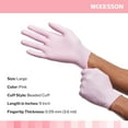 thumbnail image 3 of McKesson Pink Nitrile Exam Gloves - Powder-Free, Latex-Free - Size Large, 250 Count, 1 Box, 3 of 9