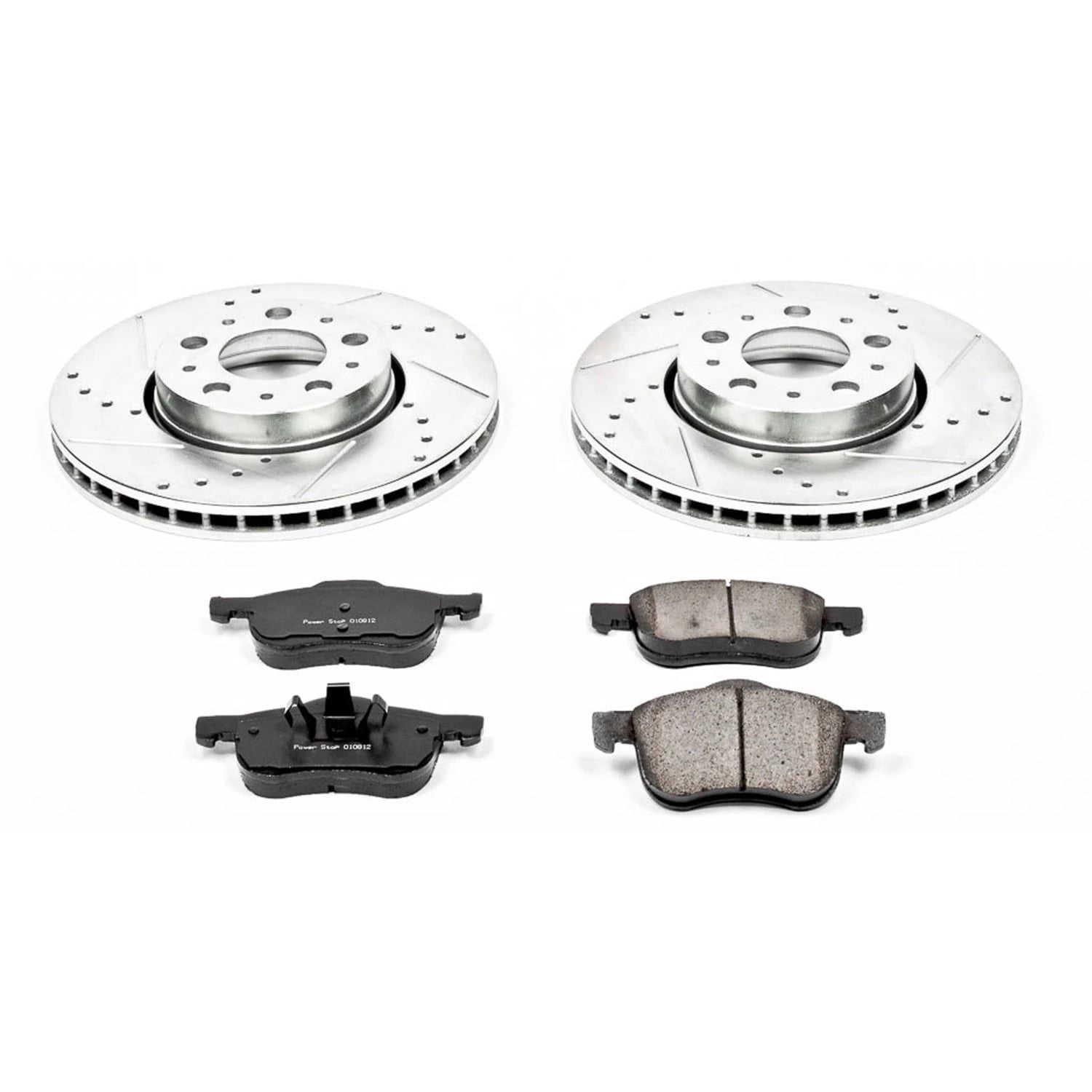 PowerStop Front Z23 Evolution Sport Carbon-Fiber Ceramic Brake Pad and Drilled & Slotted Rotor Kit Fits: VOLVO Select Models K3004
