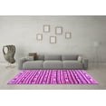 thumbnail image 3 of Ahgly Company Indoor Rectangle Oriental Purple Traditional Area Rugs, 2' x 4', 3 of 4