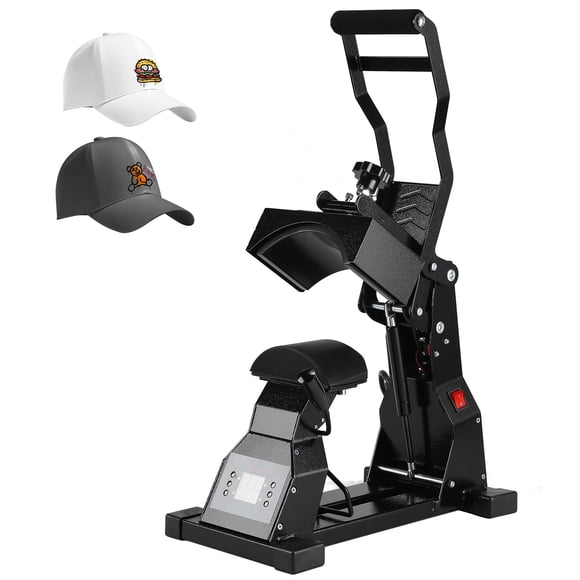 Gorro PowerPress Machine Heat Press para tapones con 2 platos