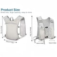 thumbnail image 6 of Running Hydration Vest Backpack, Lightweight Breathable Running Vest Pack with Water Storage for Marathon, Trail Running, Hiking, Cycling, 6 of 6