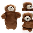 thumbnail image 1 of Encantador oso marioneta de mano bebé niños desarrollo muñeca de juguete de peluche (marrón) Sywqhk libre de BPA, 1 of 9