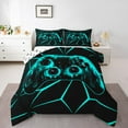 thumbnail image 1 of Erosebridal Green Video Game Bedding Twin Comforter Set,Gradient Geometry Down Comforter,Gamepad Decoration,Reversible,Lightweight,2-Piece, 1 of 8