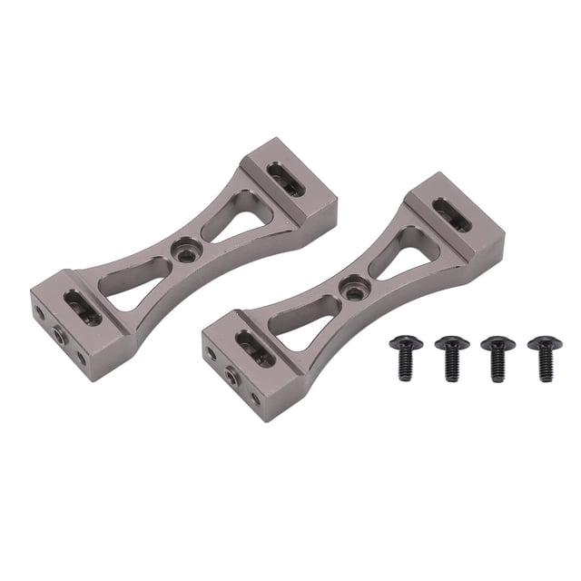 piezas de vigas de metal RC de 53 mm de longitud, soporte central fijo de aluminio para WPL B14 B16 B36 Q60 Q61, color titanio