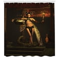 thumbnail image 3 of Ambesonne Fantasy Shower Curtain, Beauty with Scepter, 69"Wx84"L, Multicolor, 3 of 3