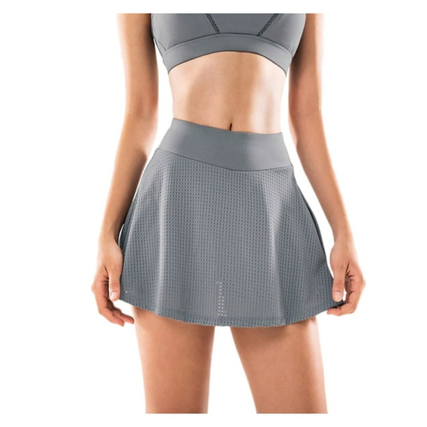 Women's Athletic Tennis Skorts Built-in Shorts Stretch High Waist Golf  Workout Sports Running Yoga Mini Skirts - Walmart.com