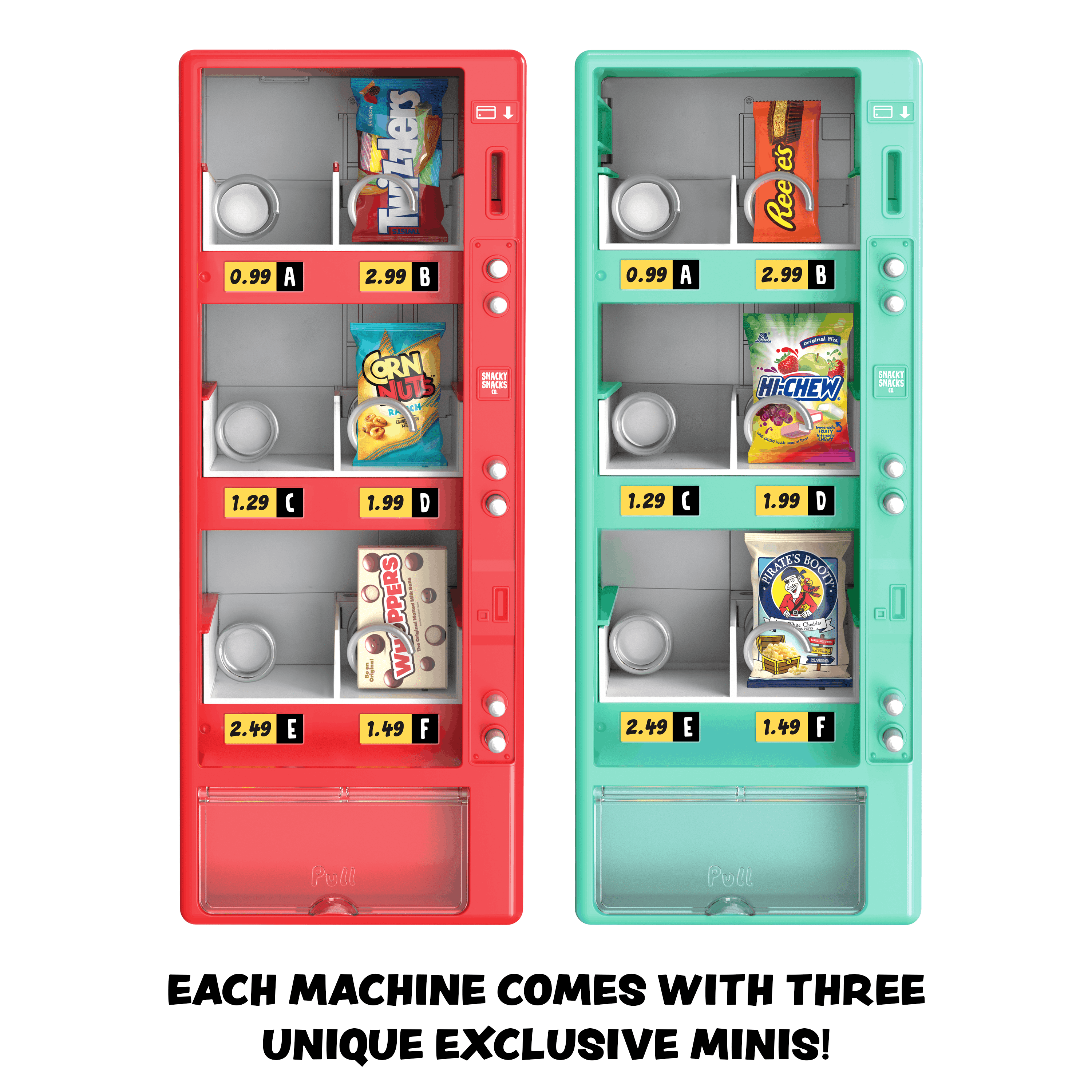 MGA's Miniverse Real Brands Vending Machine, One Machine Included, Interactive with Exclusive Mini Food Brands, Refillable, Collectible Miniatures, Ages 8+