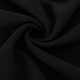 thumbnail image 4 of WREESH Women's Plus Size V-Neck Tops Solid Color Waffle Knit T-Shirts with Ruffle Hem Black, 4 of 9